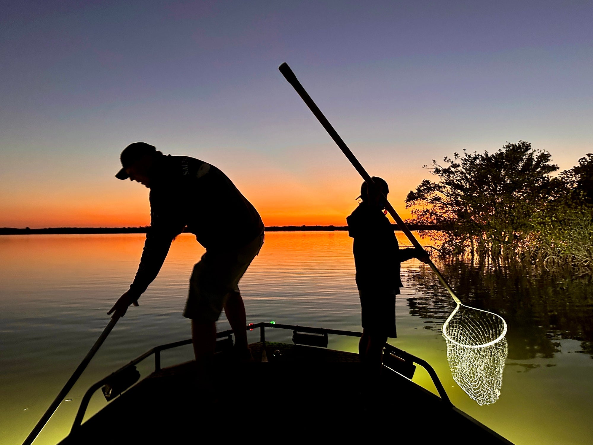 Crabbing at Sunset in Gulf of America