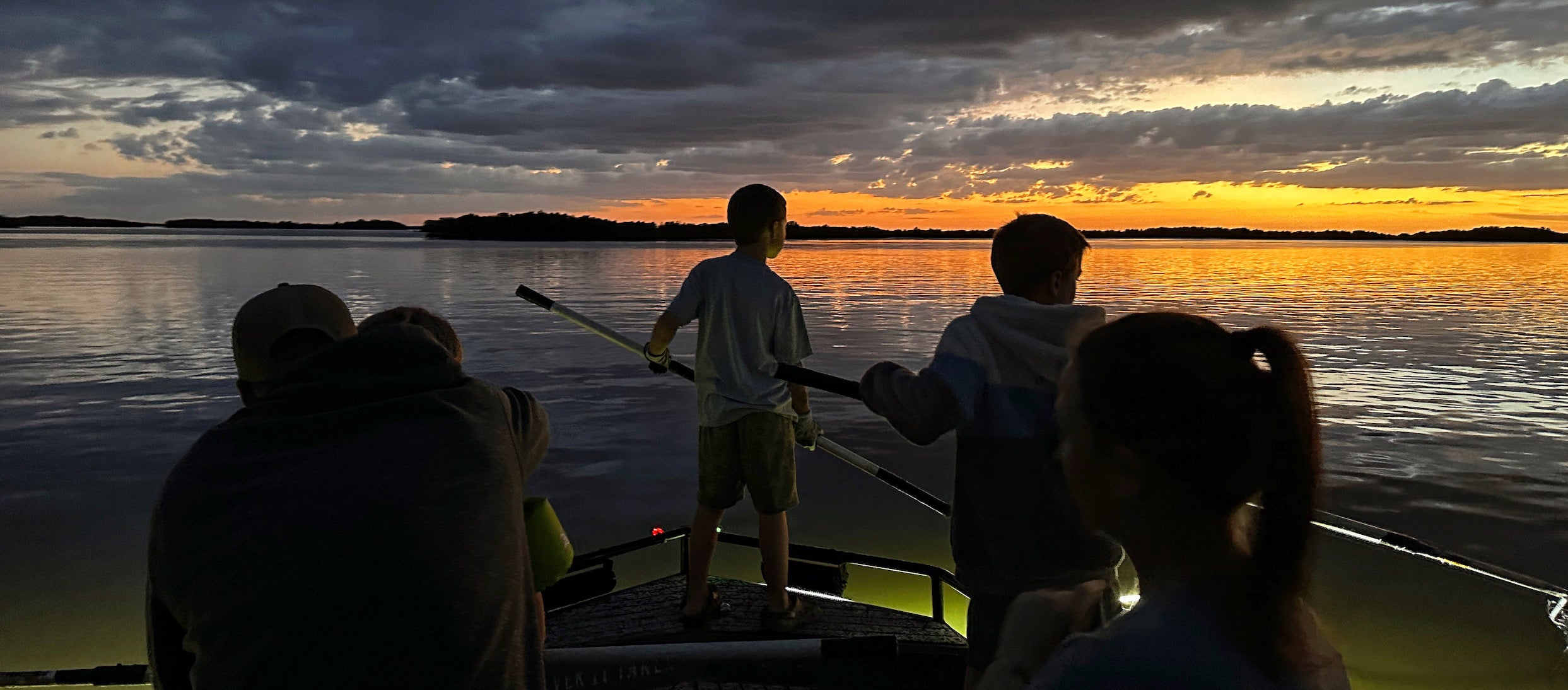 Crabbing at Sunset on Crystal River